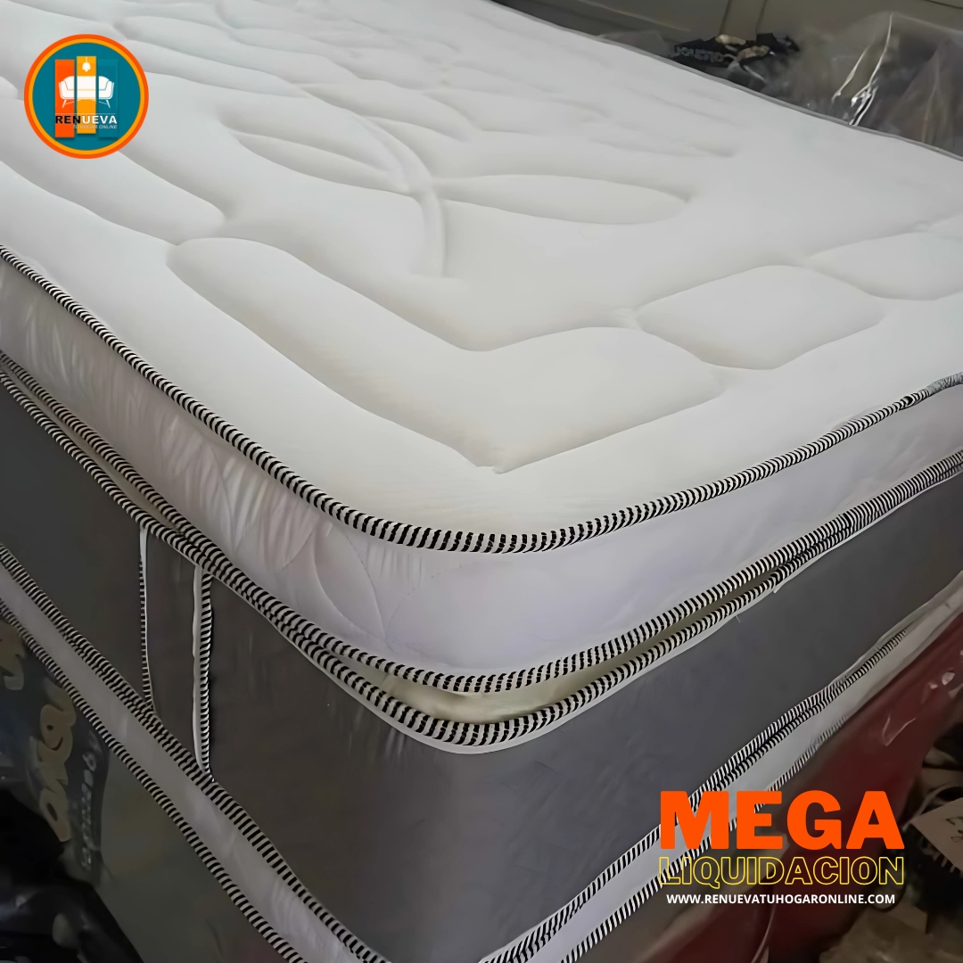 Colchón 140 x 190 Pillow Top 3D Alta Gama – 40 a 45 cm