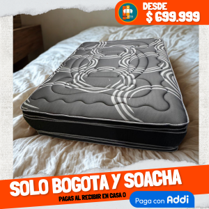 Colchón 140 x 190 Pillow Top 3D Alta Gama – 40 a 45 cm