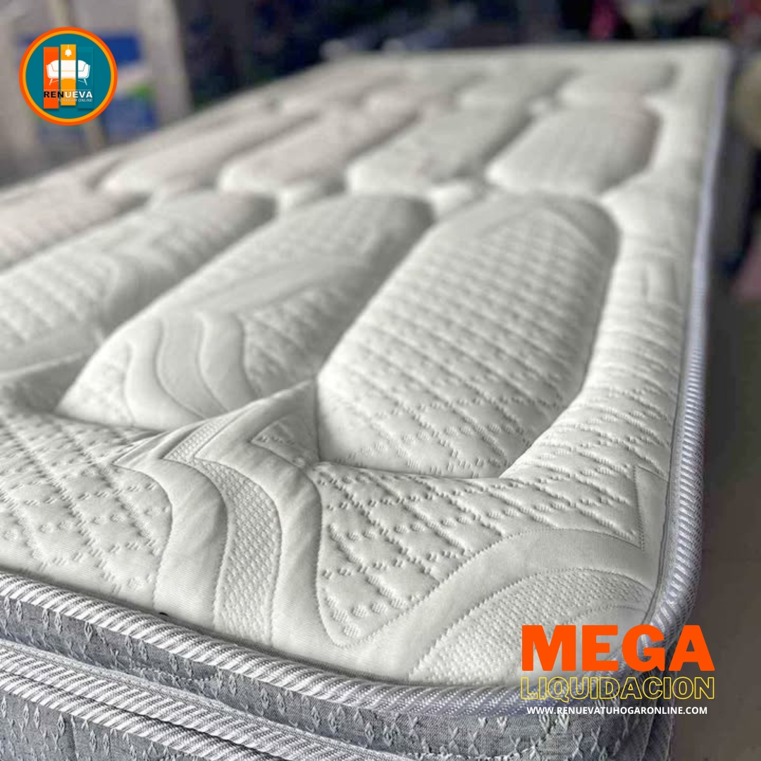 Colchón 140 x 190 Pillow Top 3D Alta Gama – 40 a 45 cm