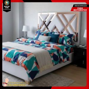 Base Cama Doble 140x190 con Espaldar en Diseño Espejo – Lujo, Elegancia y Máxima Resistencia