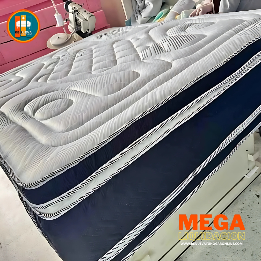 Colchón 140 x 190 Pillow Top 3D Alta Gama – 40 a 45 cm