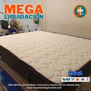 Colchón 140x190 Pillow Top Básico 30–35 cm – Confort y soporte duradero