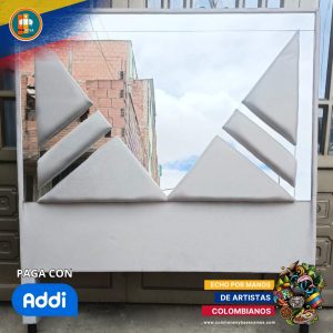 Base + Espaldar Con Espejo/vidrio Liquidacion - Remate 140*190